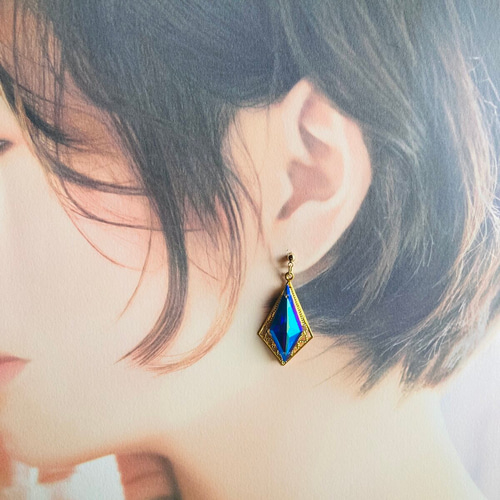 虹のシャンデリアのピアス＊L＊イヤリング変更可き 1_05ed625025230c09fe1068663cb0