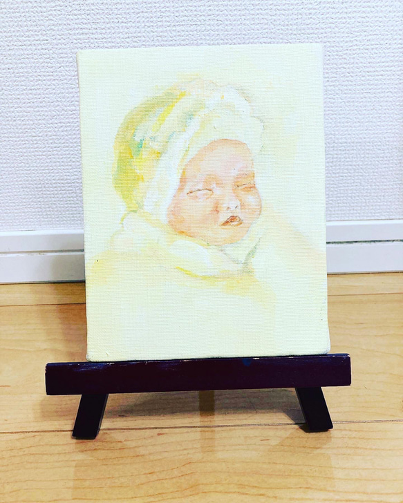 似顔絵　油絵キャンバス 2枚目の画像