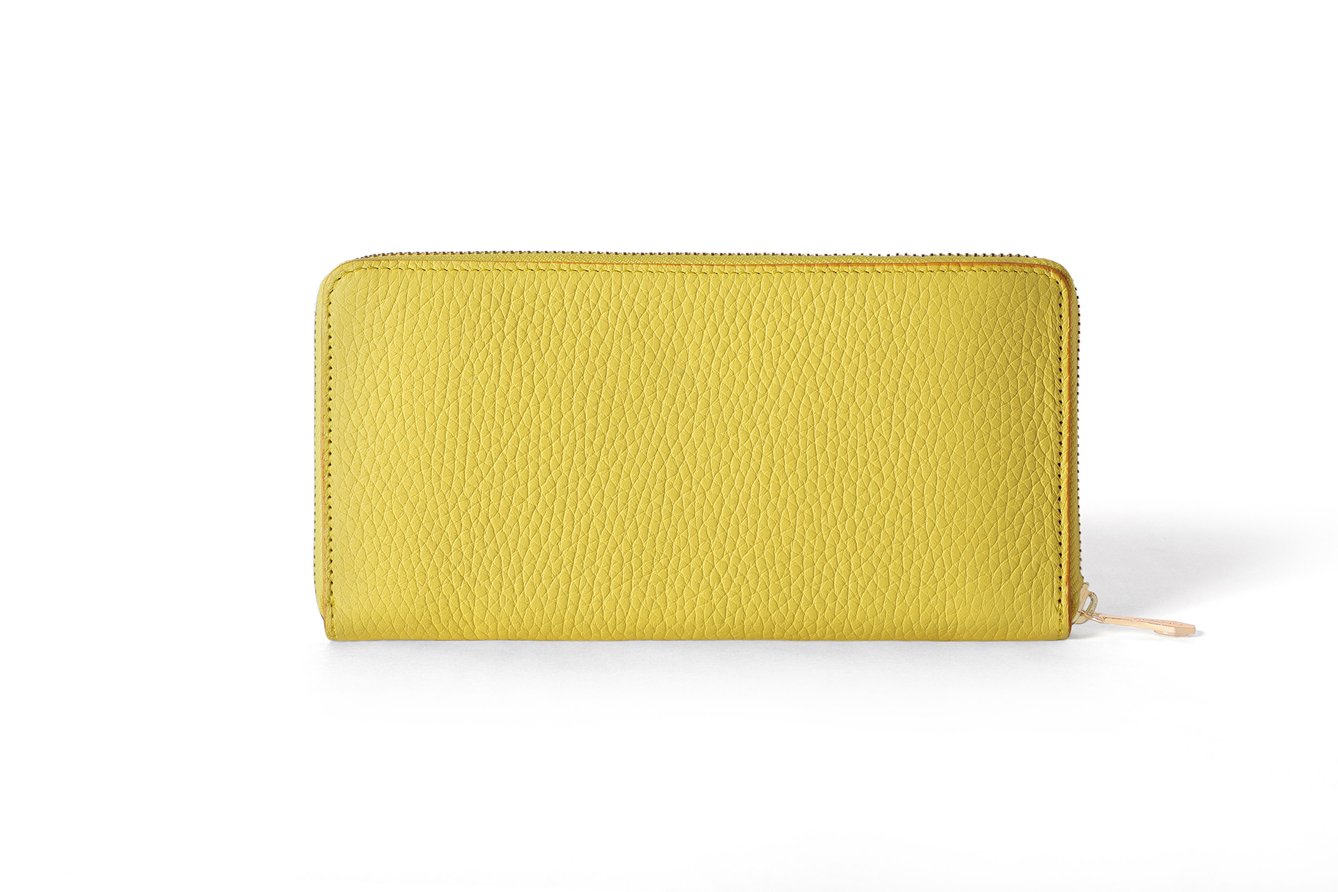 長財布/イエロー/フランス産高級牛革ヤギ革/エレガント/レディース/プレゼント/送料無料