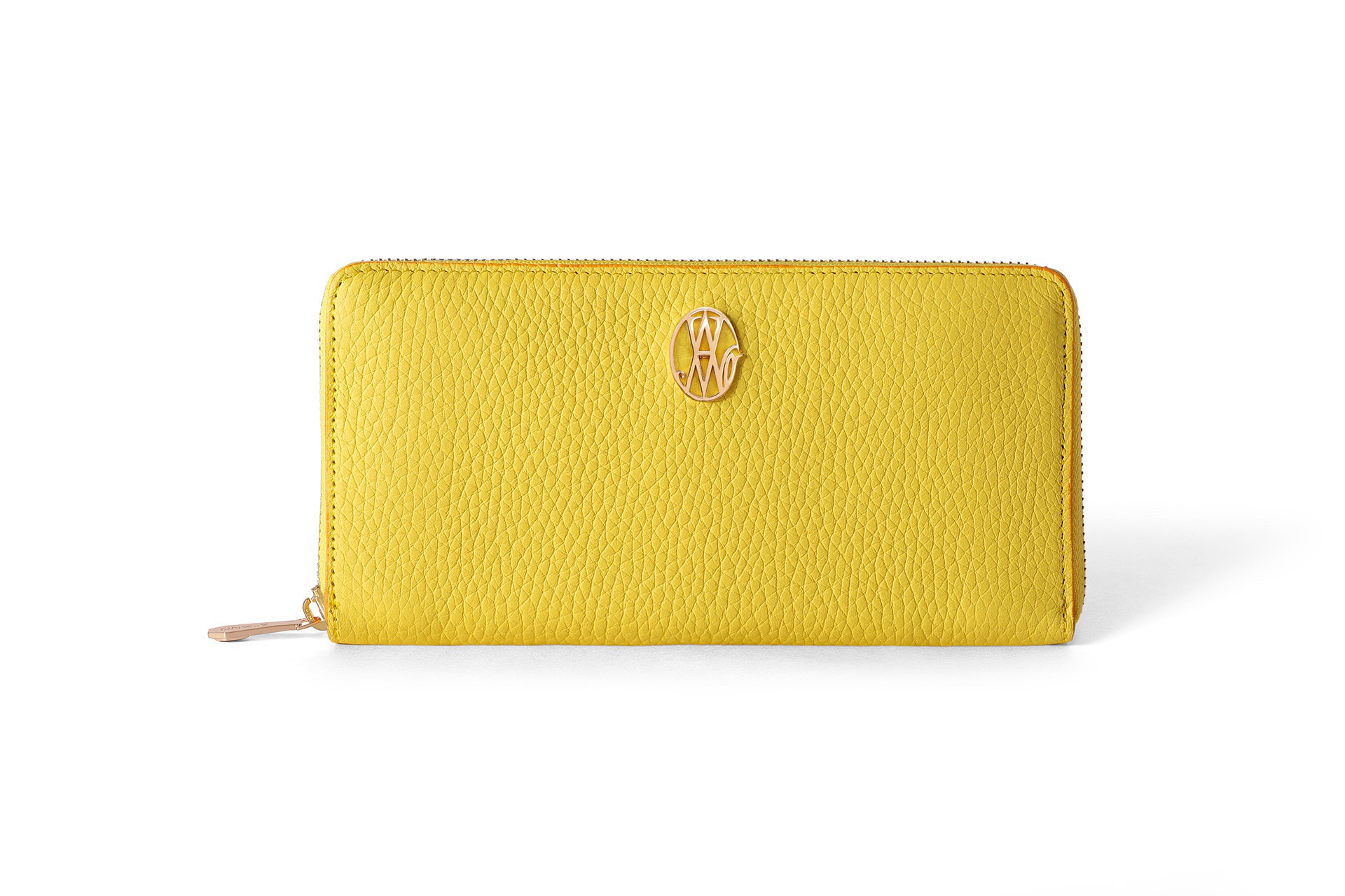 長財布/イエロー/フランス産高級牛革ヤギ革/エレガント/レディース/プレゼント/送料無料