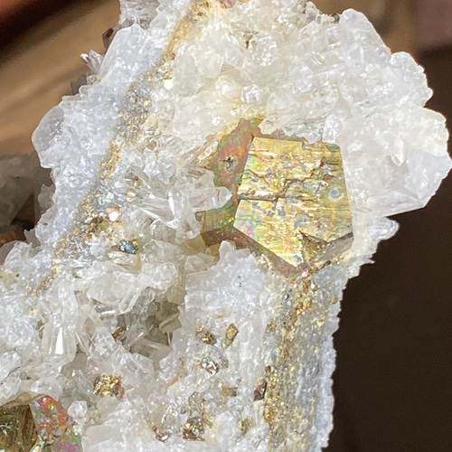 パイライトクォーツクラスター