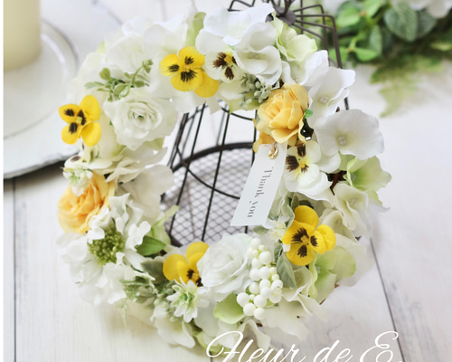 みう　フラワーリース　アーティフィシャルフラワー アーティフィシャルフラワーのリース Lサイズ | Florism Angelika