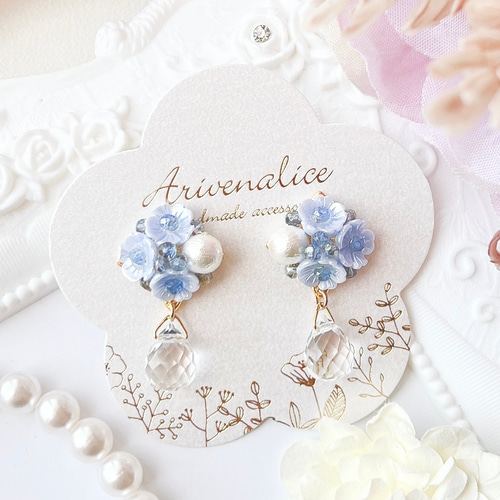 お花畑のうさぎちゃん いちご ピアス/イヤリング ピアス