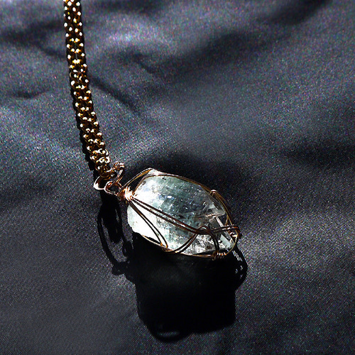 14kgf グリーンアポフィライト ペンダント ネックレス・ペンダント