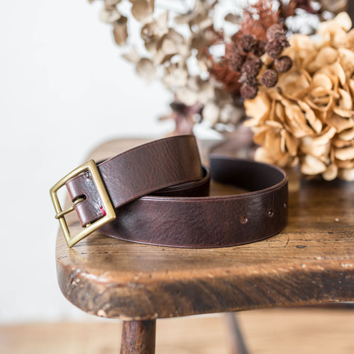 【Ｖｉｎｔａｇｅ】【極厚革５ＭＭ】USA製高級レザーベルト　ＢＥＡＭＳ 本革真鍮 楽天市場】BIG JOHN BELT ビッグジョン ベルト 5mm厚 極厚 姫路