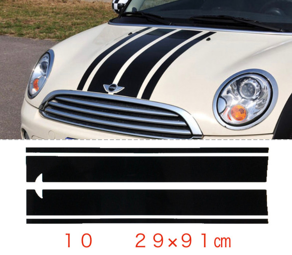 258 送料無料☆お洒落ステッカーデカールミニクーパーワーゲンバイナル 