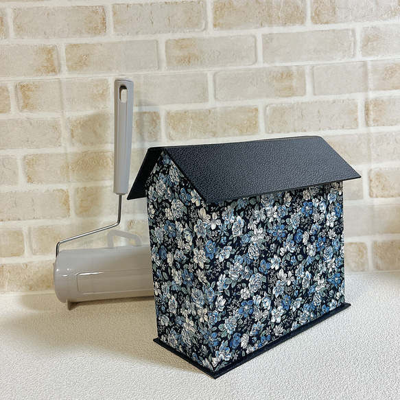 コロコロの家(大)小花･ブルー系 2枚目の画像