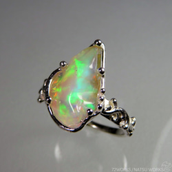 エチオピア オパール リング / rough Ethiopian Opal Ring ll 6枚目の画像