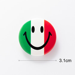 イタリア スマイル 缶バッジ 缶バッチ smile【3.1cm】 3枚目の画像
