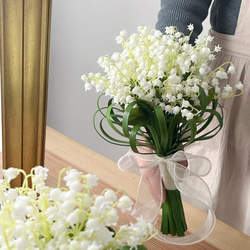 ウエディングブーケ 白 造花 コチョウラン ピオニー 芍薬 おしゃれ