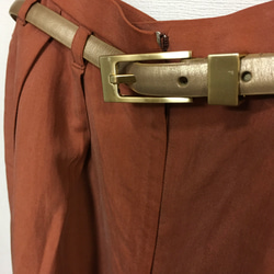 シルクのセットアップ（セーラーカラージャケット+スカート風キュロット） 8枚目の画像