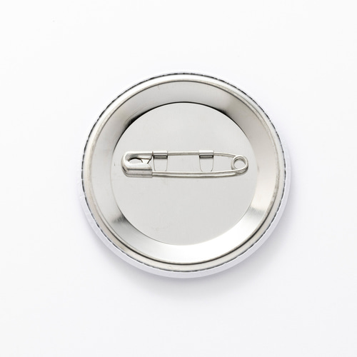 I love NY」 缶バッジ 缶バッチ【5.5cm】ホワイト ピンバッチ