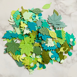 クラフトパンチ ダイカット 葉 リーフ 小さめ色々セット 3.5g以上