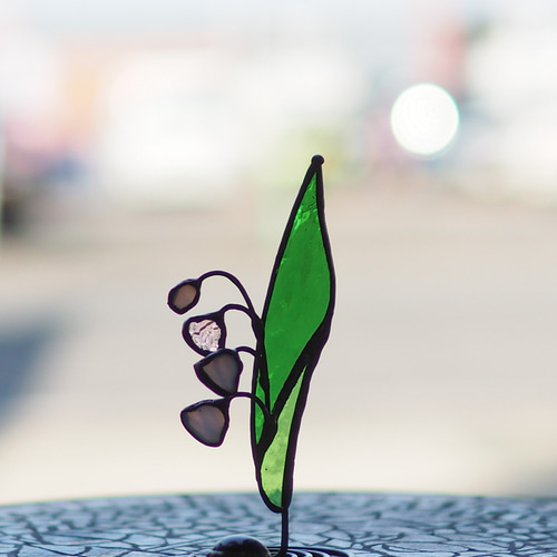 すずらん」ステンドグラス 窓辺にちょこんとシリーズ ブライダル 席札