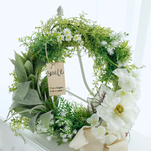 フラワー・リース naaa ボタニカルフラワーリース リース flower&garden airaku 通販