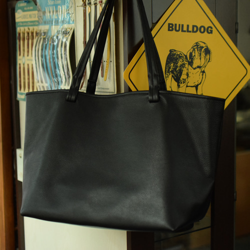 上質なイタリアンレザー 本革 トートバッグ 総手縫い クローム革