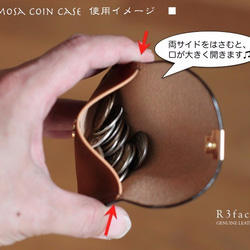 ぷっくりとしたコインケース『mimosa coin case』インディゴブルー 5枚目の画像