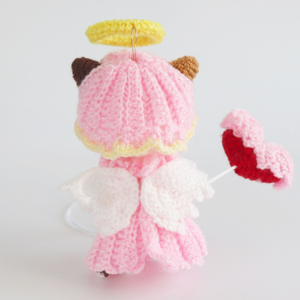 着せ替えにゃんこ「ぷりんちゃん」のお衣装：厳かを頑張った天使ちゃんセット 4枚目の画像