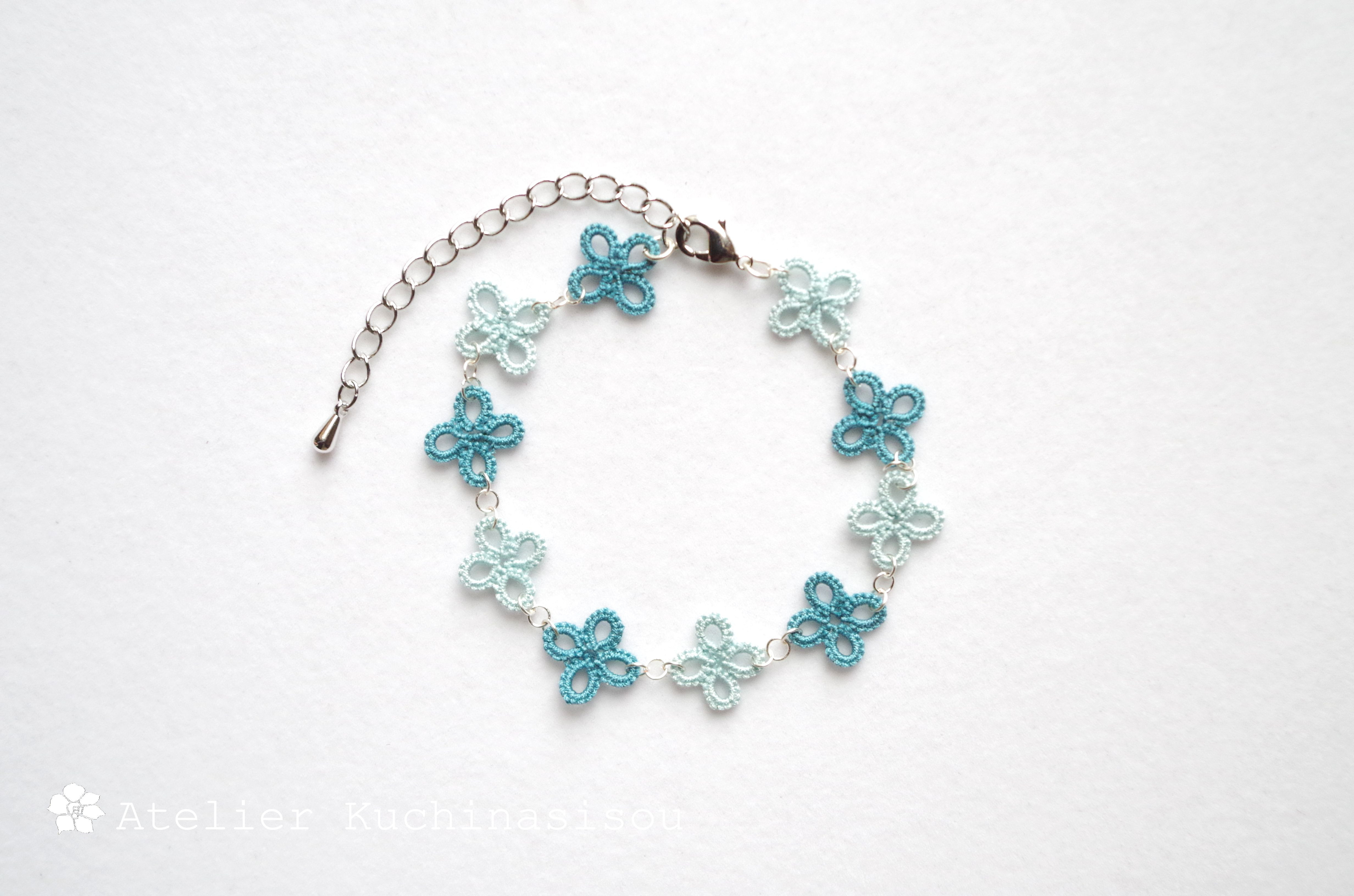 紫陽花 ブレスレット 完成品