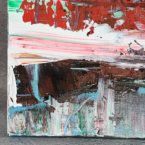 ひろ・あおき 作 「盤016 」 アクリル/キャンバス S3 27.3x27