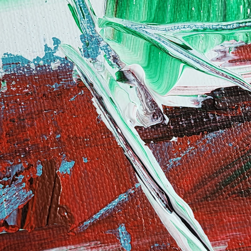 ひろ・あおき 作 「盤016 」 アクリル/キャンバス S3 27.3x27
