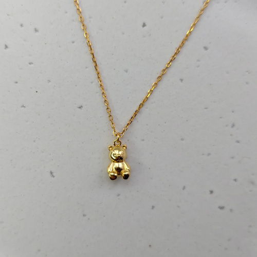 このかわいい925純銀のくまのペンダントは ※あなたの最良のパートナー