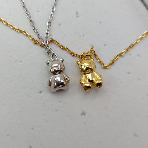 このかわいい925純銀のくまのペンダントは ※あなたの最良のパートナー