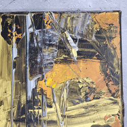 ひろ・あおき　作　「盤007 」　アクリル/キャンバス　S3　27.3x27.3cm　抽象絵画　現代アート　スクエア 3枚目の画像