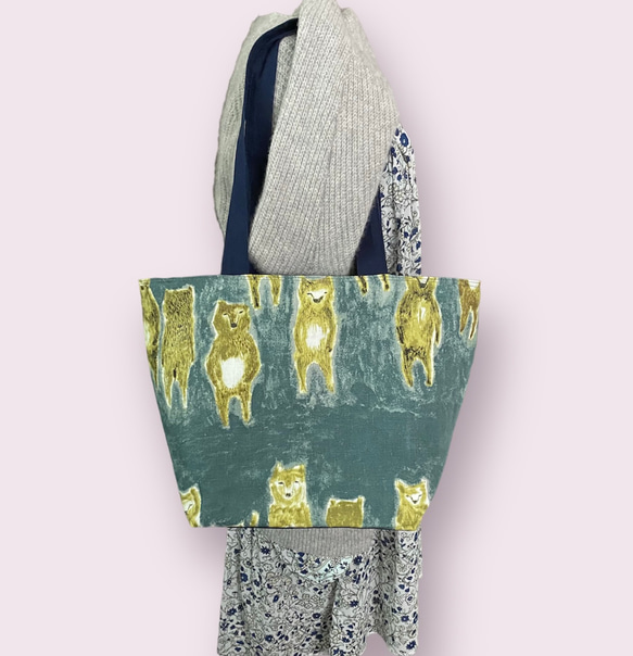 ミナペルホネン　Lサイズ　肩がけ　パッチワーク　トートバッグ 内ポケット 持ち手