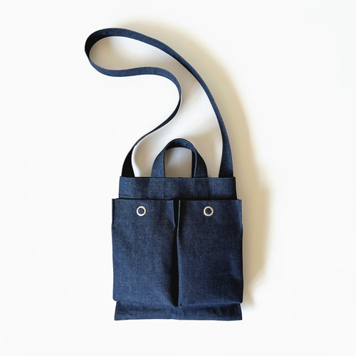 デニム 2WAYヘルメットバッグ Sサイズ ショルダーバッグ The Almond