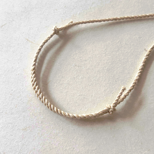 精麻 ネックレスより紐 調整付き ネックレス・ペンダント Sawre Rera