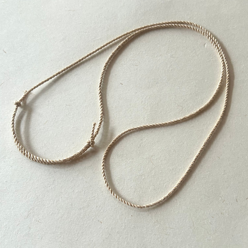 精麻 ネックレスより紐 調整付き ネックレス・ペンダント Sawre Rera