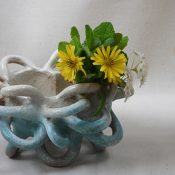 海色陶製植木鉢(w) 8枚目の画像