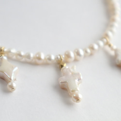 Mix pearl short necklace 4枚目の画像