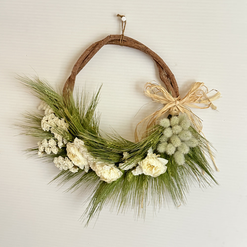 春宵〜スターチスとラナンキュラスのリース〜