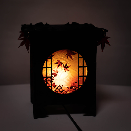 紅葉の行灯 スタンドライト・テーブルランプ いろした工房 通販