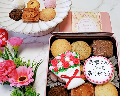 母の日2024】花束クッキー缶 クッキー CAN-tasticcookies! 通販