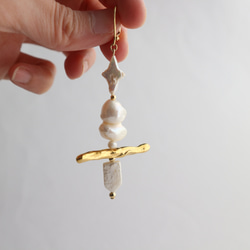 Mix pearl asymmetry pierce(earring) 11枚目の画像