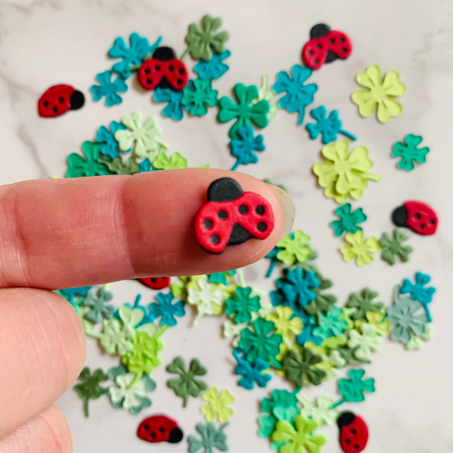 クラフトパンチ ダイカット てんとうむし＆四つ葉のクローバー 入学