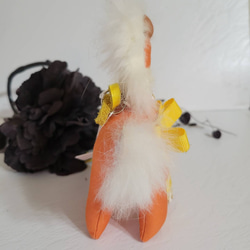 Real Fur☆Bag Charm Horse Orange-chan Rodeo 第5張的照片