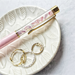 再販「スイートピー」 天然石 ラベンダーアメジスト ボールペン ギフト