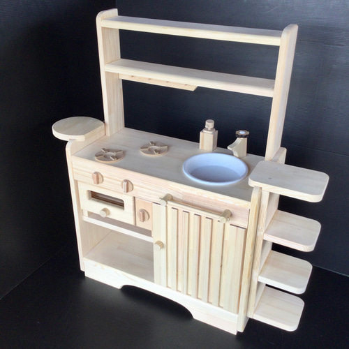 蛇口が選べる ままごと キッチングリル セット 木製 おもちゃ・人形