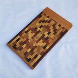寄木カッティングボード 無垢材 サイズ18×29.5センチ まな板