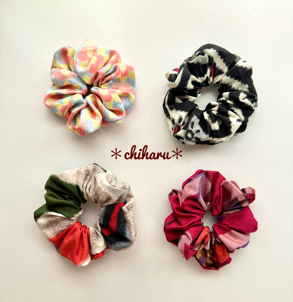 【あ太郎　】【希少品・美品】銘仙柄　昔着物　紗　夏用　透け感あり 109 大きな花の夏銘仙 : 気軽に楽しく美しく・銘仙の時代の女