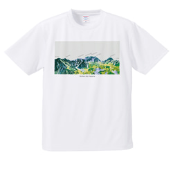 立山 Tシャツ ドライ 吸水速乾 山 登山 アウトドア（ホワイトベージュ） 8枚目の画像