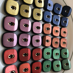 アンティーク ボタン 6個　ビンテージ 昭和 レトロ 個性的 ハンドメイド素材 日本製 ポップ アクセ 7枚目の画像
