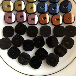 アンティーク ボタン 6個　ビンテージ 昭和 レトロ 個性的 ハンドメイド素材 日本製 ポップ アクセ 8枚目の画像