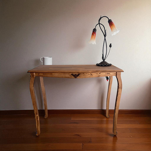 ビンテージ　ダイニングテーブル デスク　作業台猫脚　剥離 ビンテージ ダイニングテーブル デスク 作業台猫脚 剥離