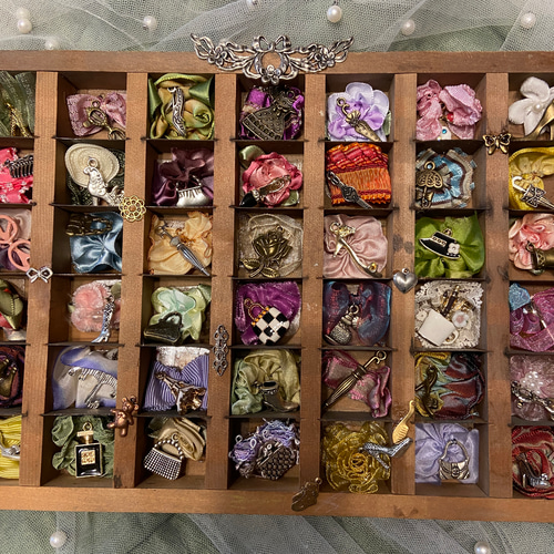 ヴィンテージプリンタートレイディスプレイ♥️ ❤︎キット❤︎ヴィンテージ・プリンタートレイ・チャーム