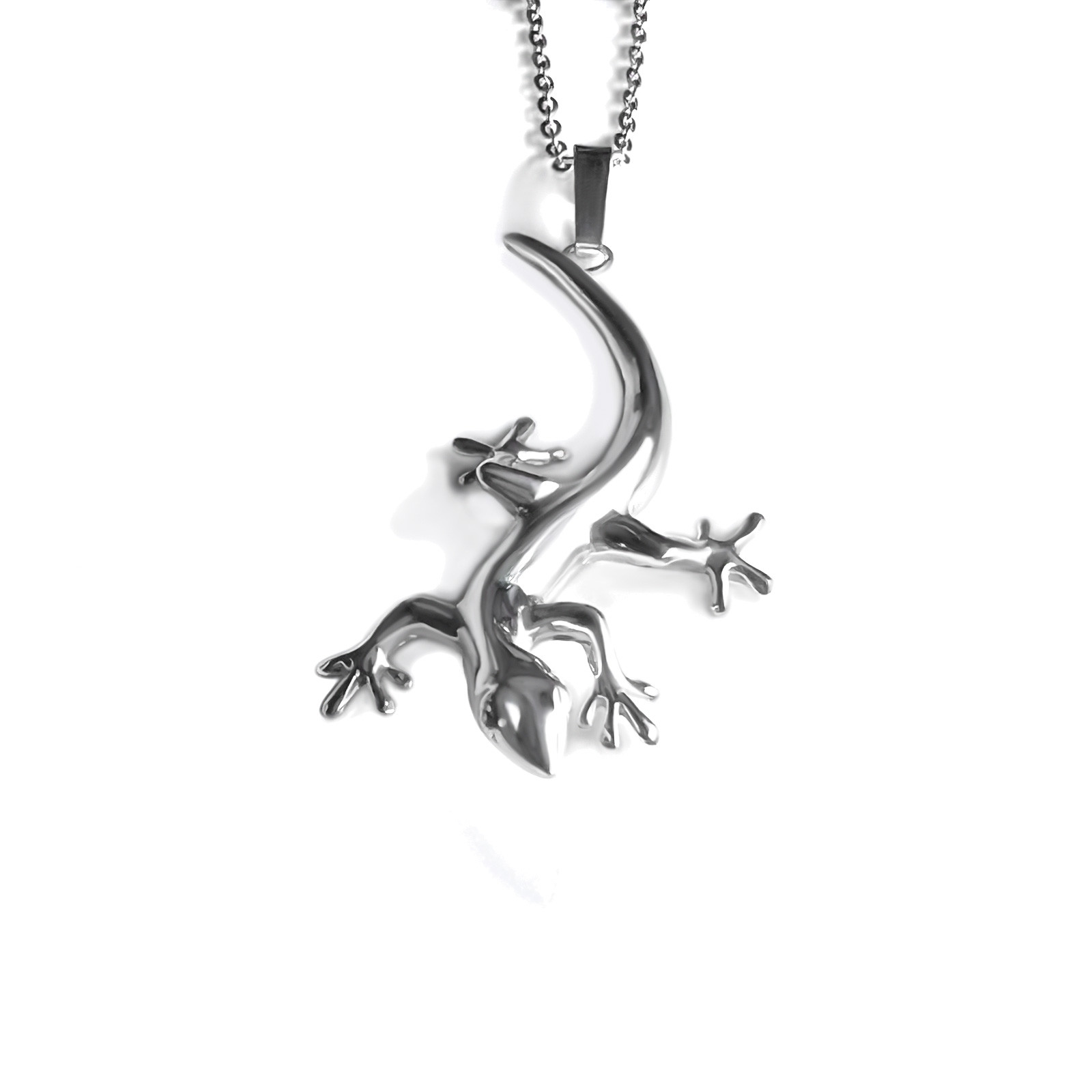 Hawaiian Gecko Pendant - Silver